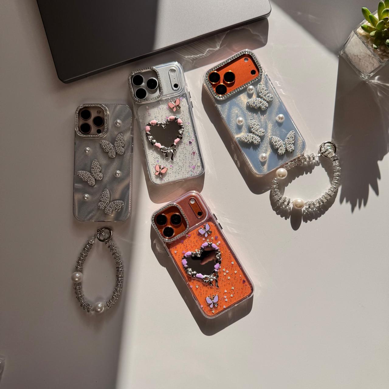 3D Butterflies Diamond Frame Case(Code BTF32)