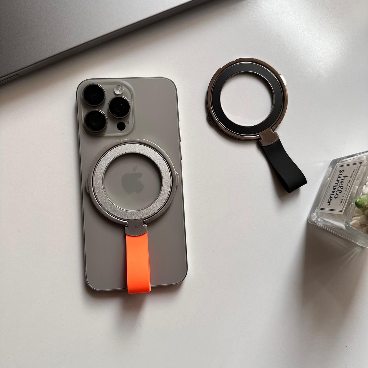 Magnetic Metal MagSafe Stand & Rubber Holder(Code RAS65)