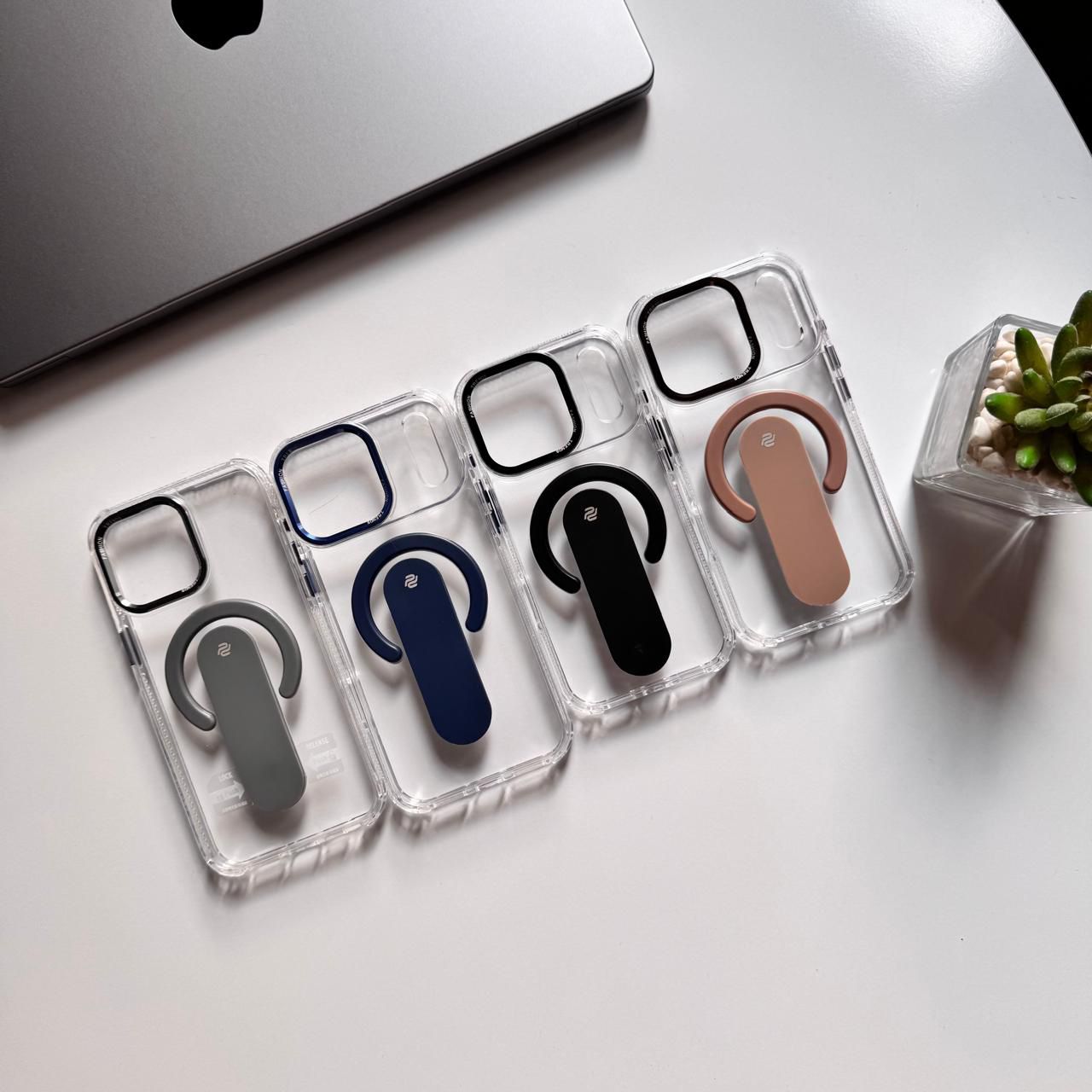Pradı Trendy Transparent MagSafe Holder Case(Code PDR56)