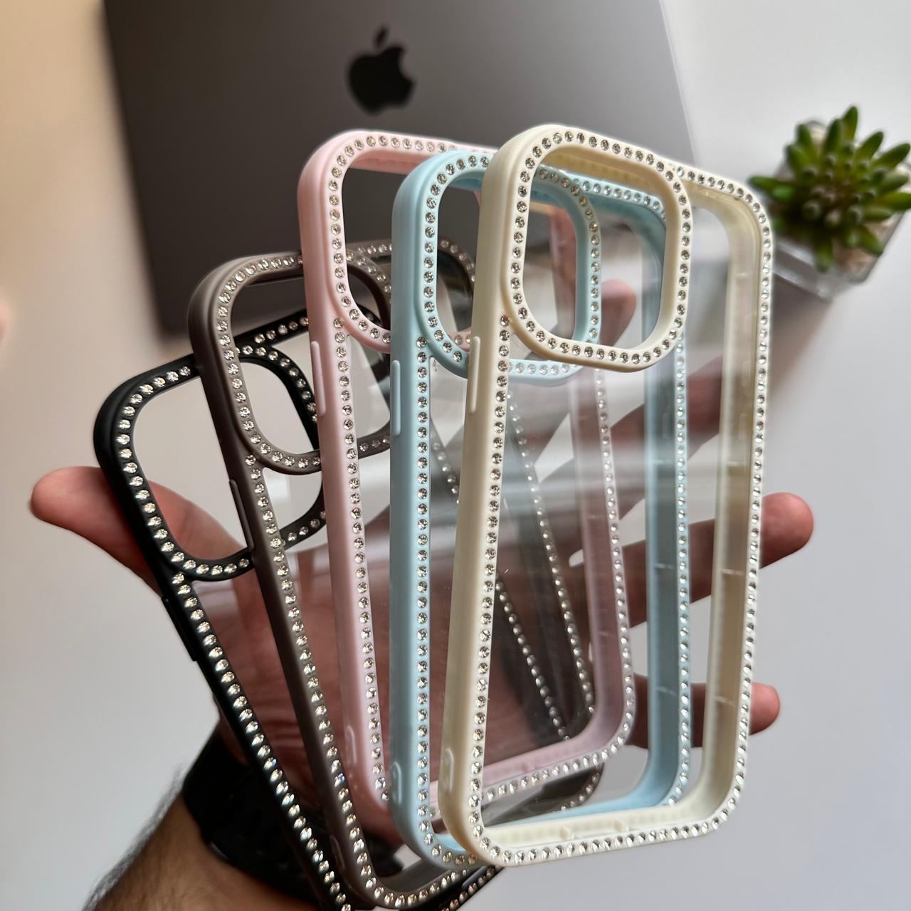 Transparent Diamond Frame Case(Code DYF76)