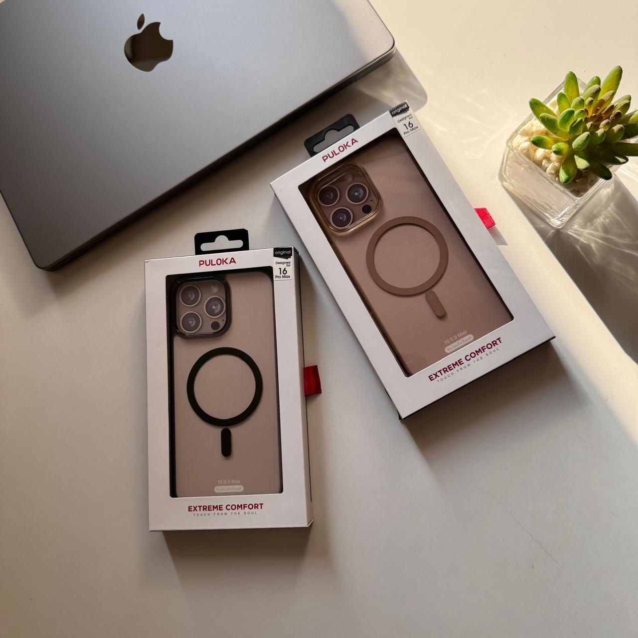 PULOKA Transparent Colored Frame MagSafe Case(Code PKL34)