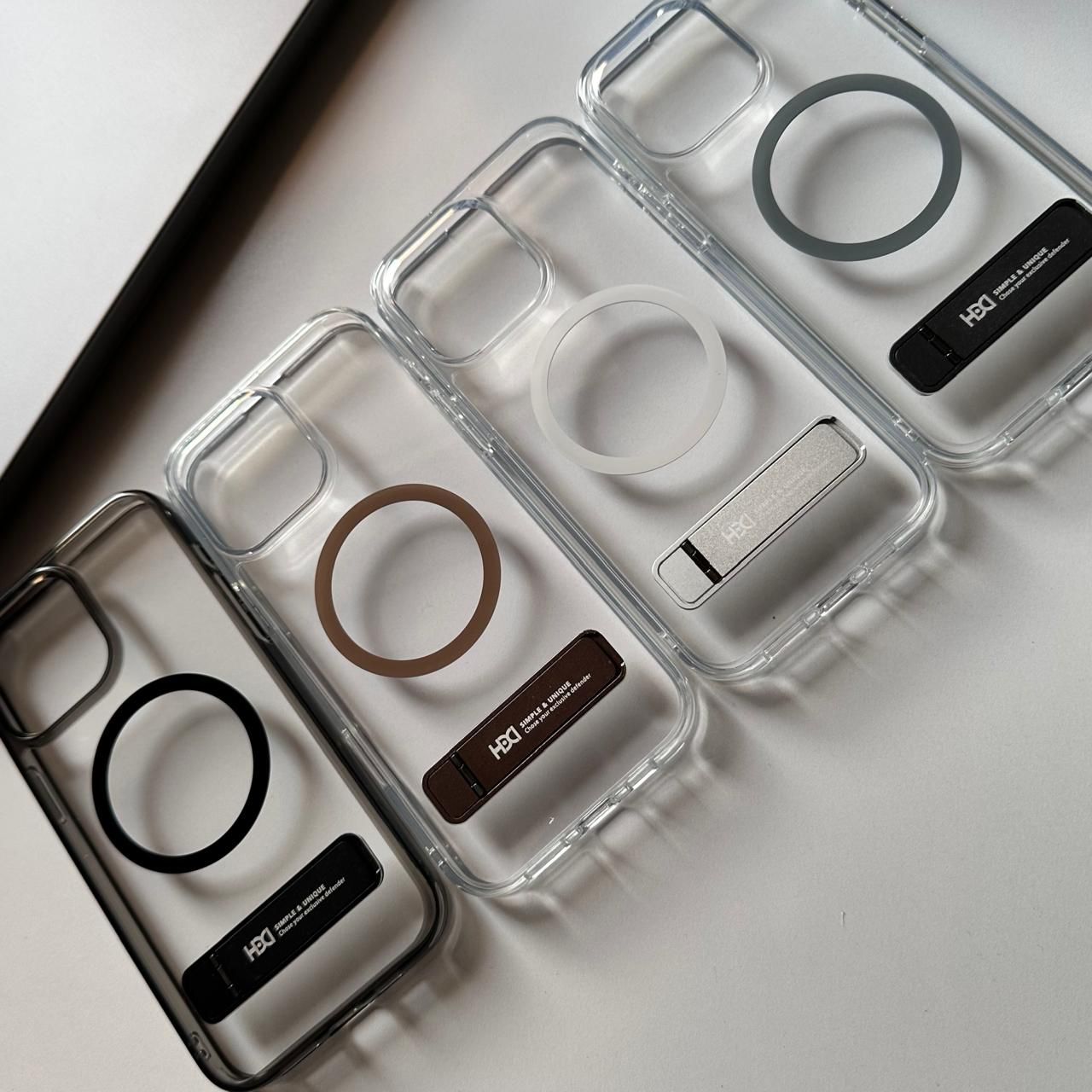 HDD Transparent Metal Stand MagSafe Case(Code HDD74)
