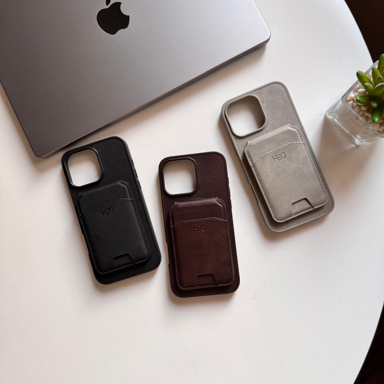 HDD Leather MagSafe Wallet & Stand Case(Code HDL82)