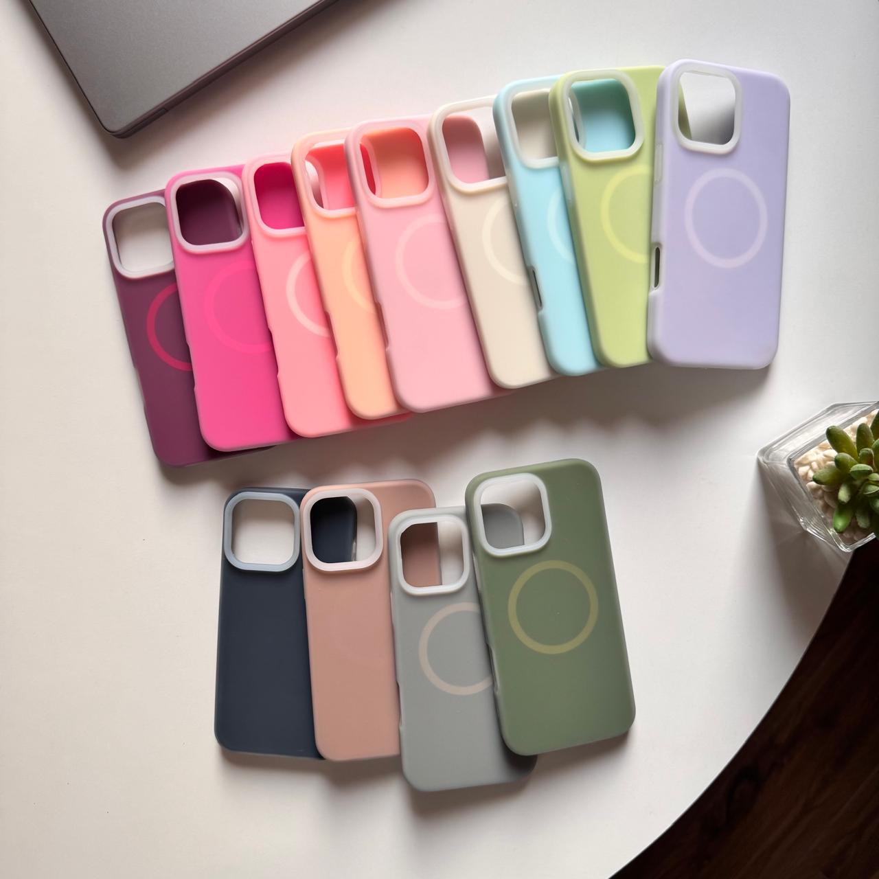 Basic Silicone Angle MagSafe Case(Code DSA85)