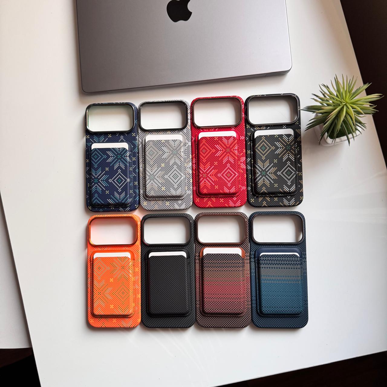 DINGEND Wallet Carbon MagSafe Case(Code DWC69)