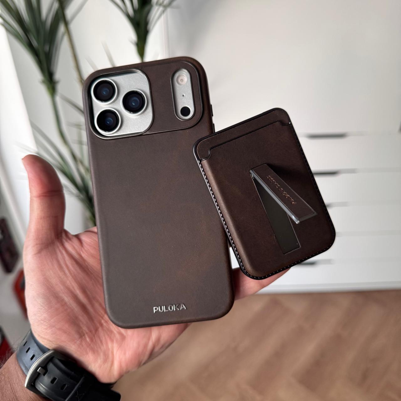 Puloka Leather Magnetic wallet Case(Code PLM27)