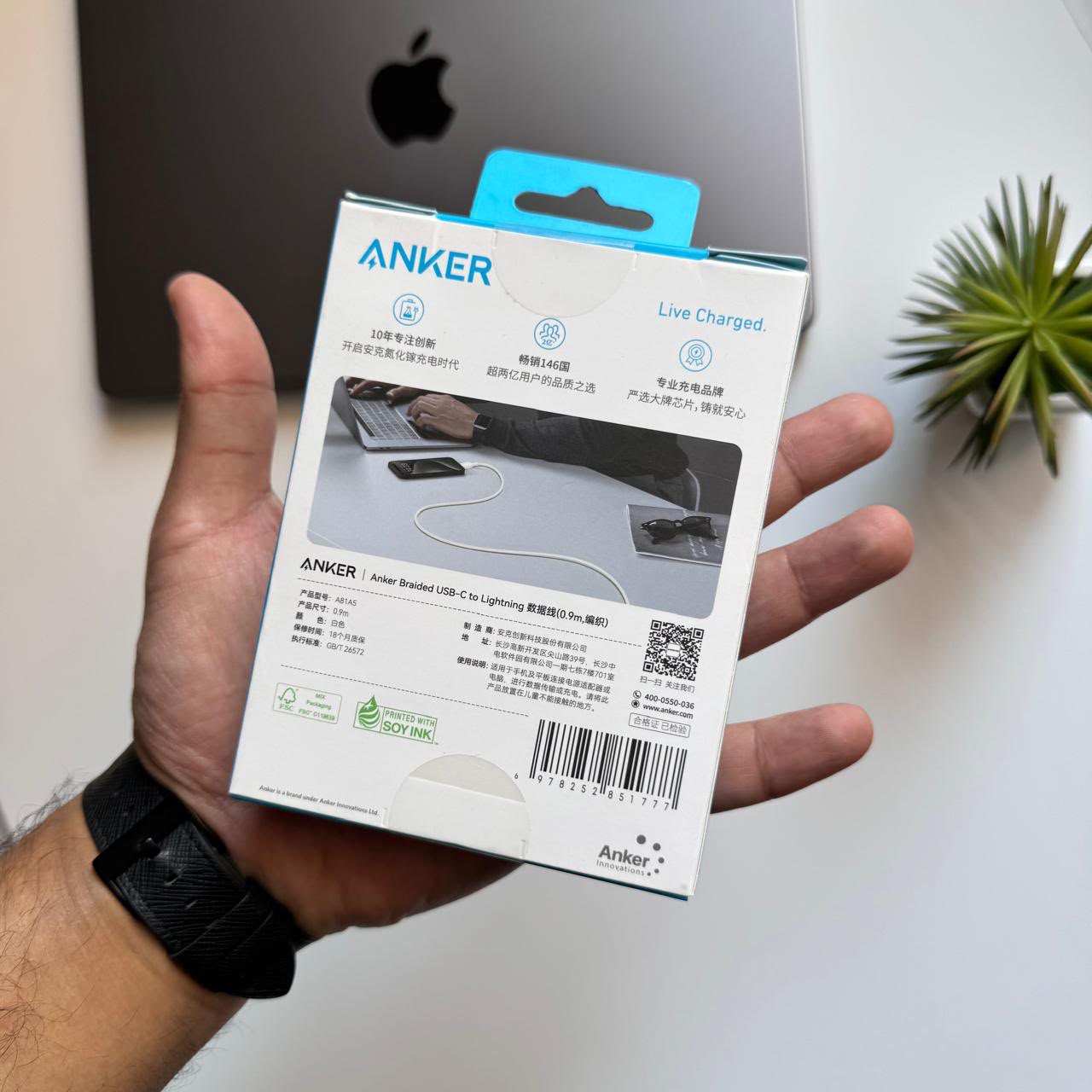 Anker Type-C to Lightning(Code A81A5P21)