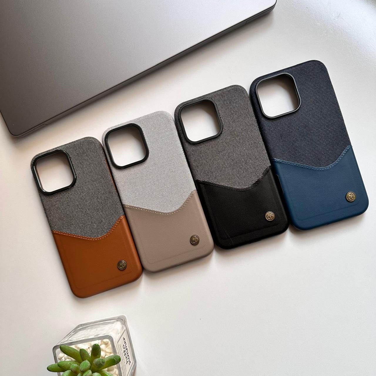 WeCan MagSafe Leather Canvas Case(Code XSB66)