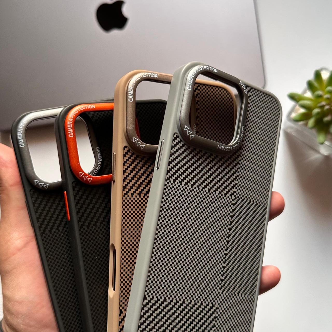 Carbon MagSafe with Metal Camera Protection Case(Code MMP54)