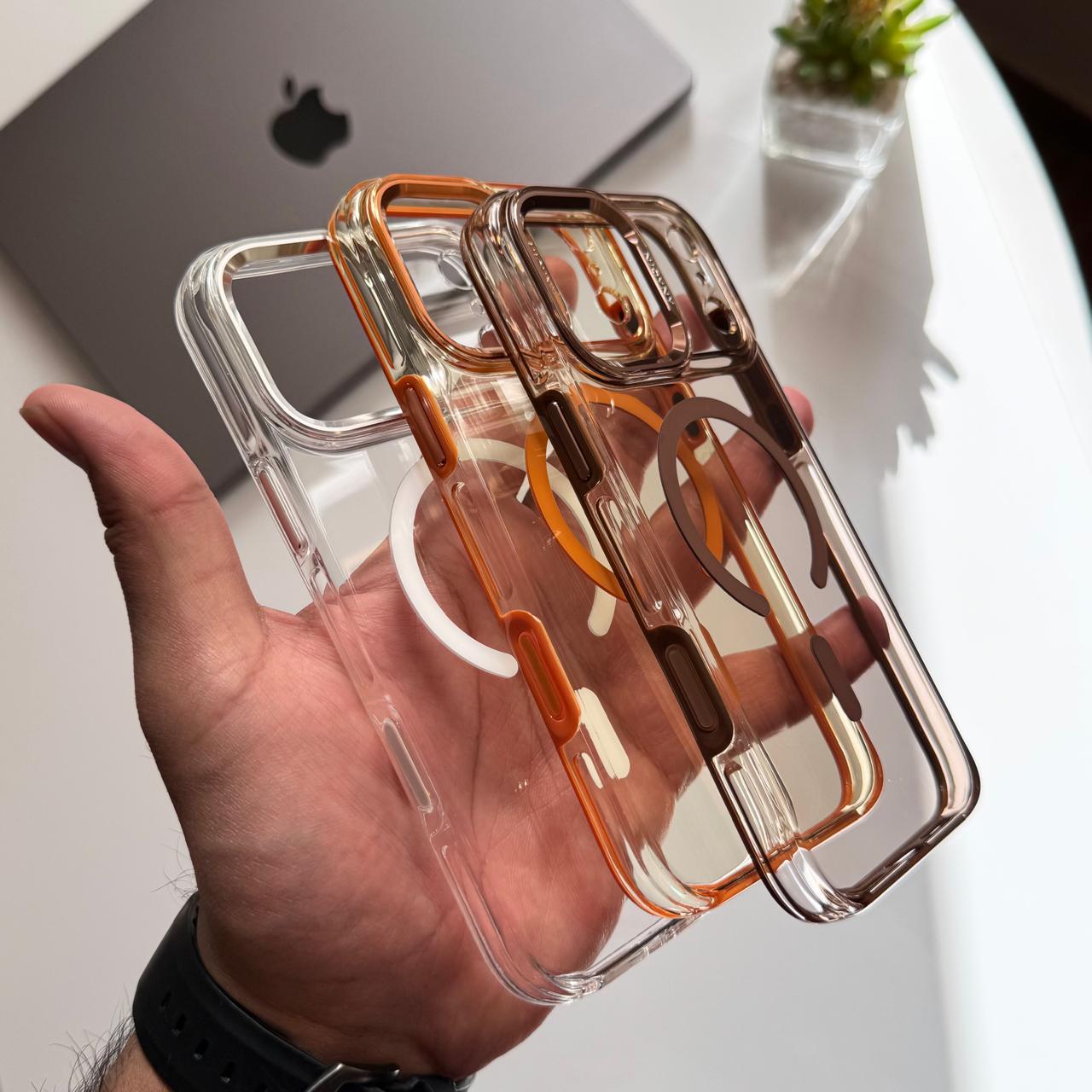 NY Transparent Hard Slim-fit MagSafe Case(Code NHS83)