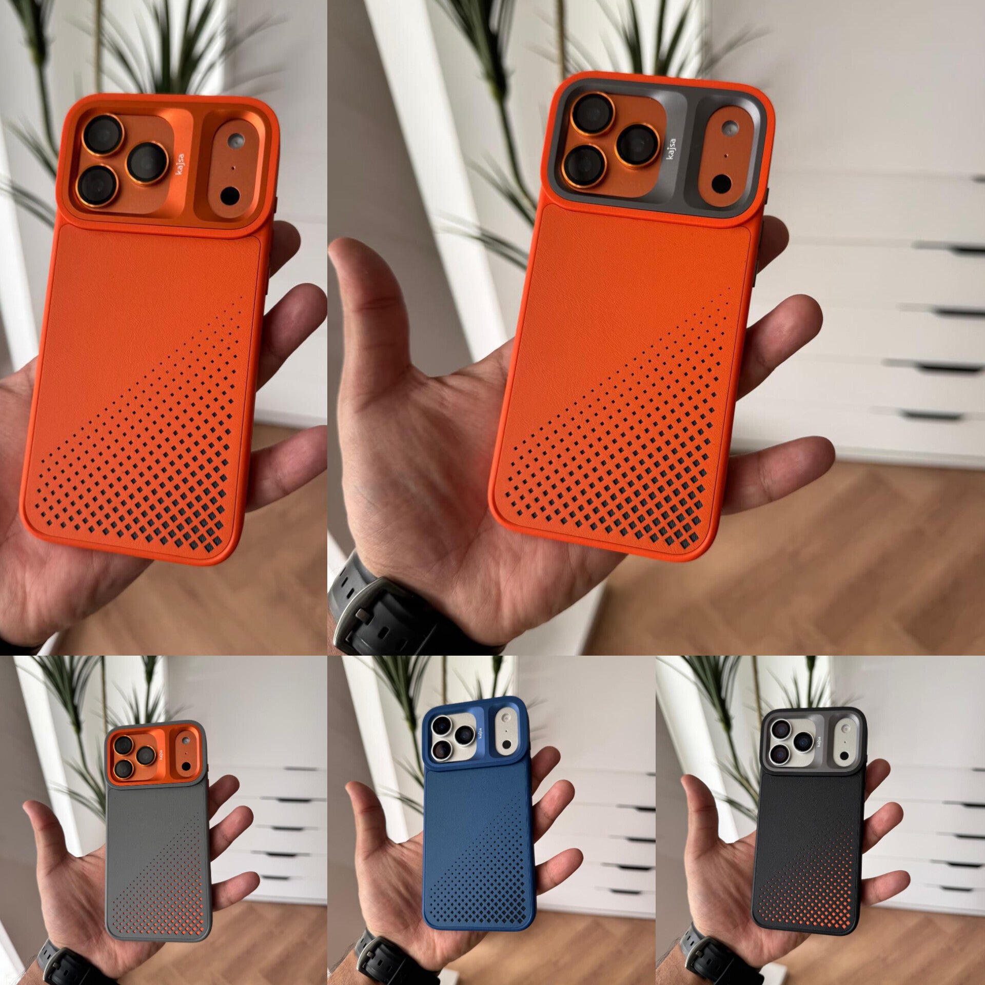 Kajsa Leather Side Dots Case(Code CMC34)
