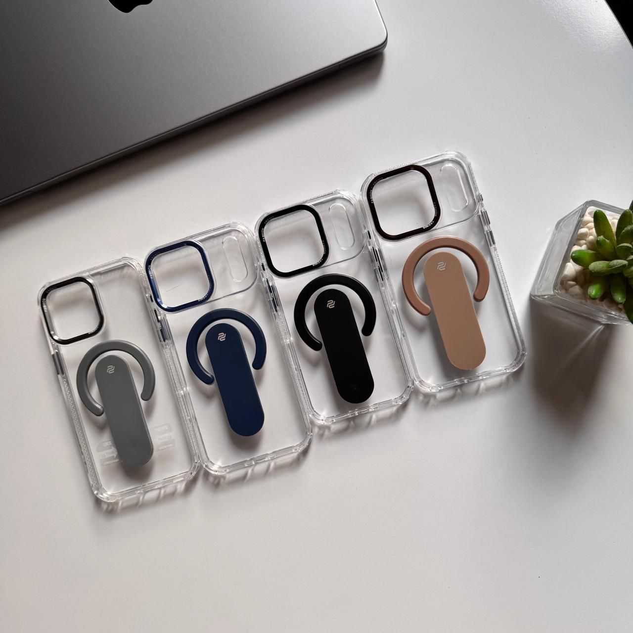 Pradı Trendy Transparent MagSafe Holder Case(Code PDR56)
