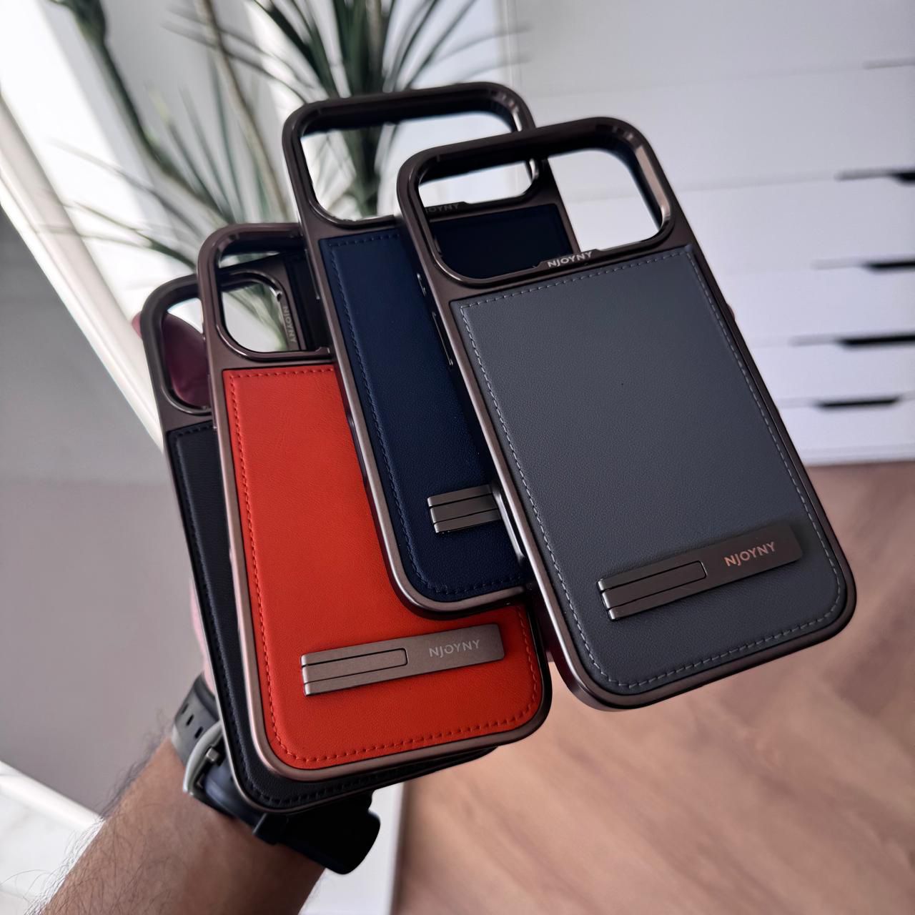 NY Leather Metal Stand Case(Code NYMA5)