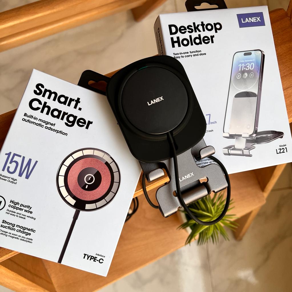 LANEX Desktop Holder & Smart MagSafe Charger (Code LW10/LZ21)
