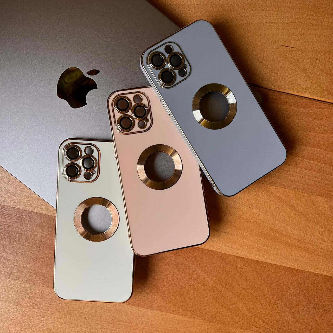 Glossy Acrylic With Lens Protector And Metal Ring Case (Code GMR87)