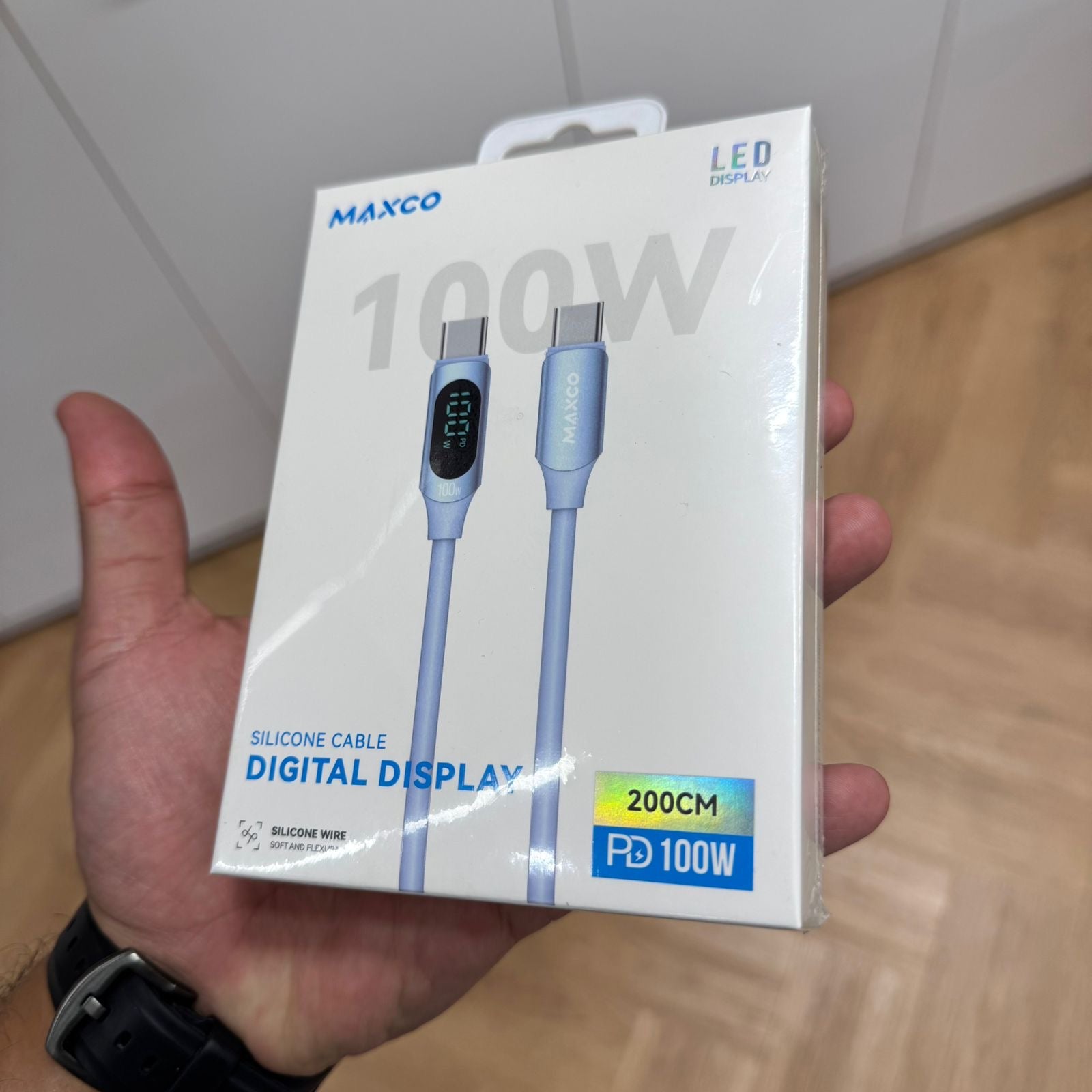 MAXCO Type-C to Type-C Silicone Cable Digital Display (Code S06)