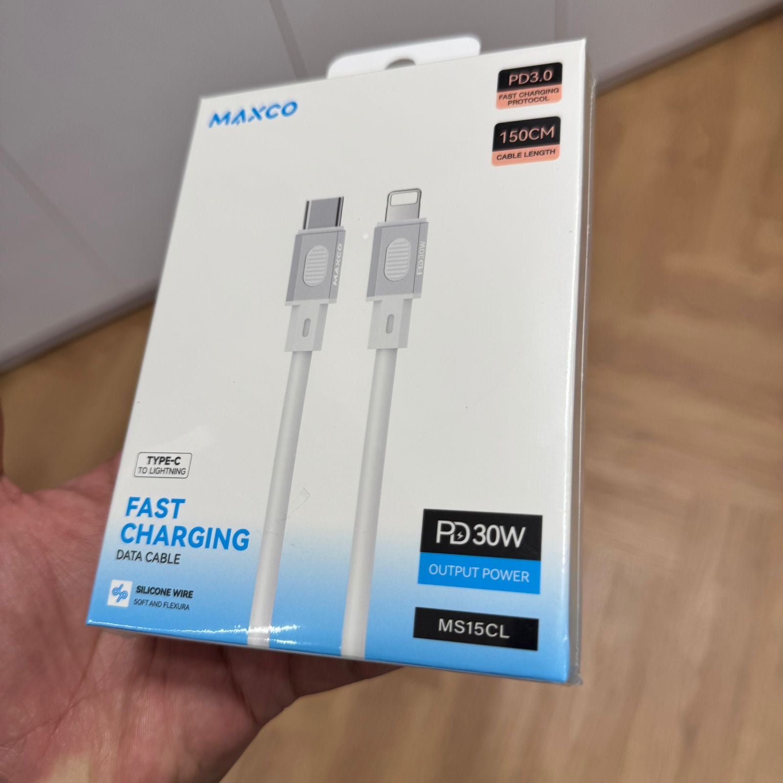 MAXCO Type-C to Lightning Fast Charging Data Cable (Code MS15CC)