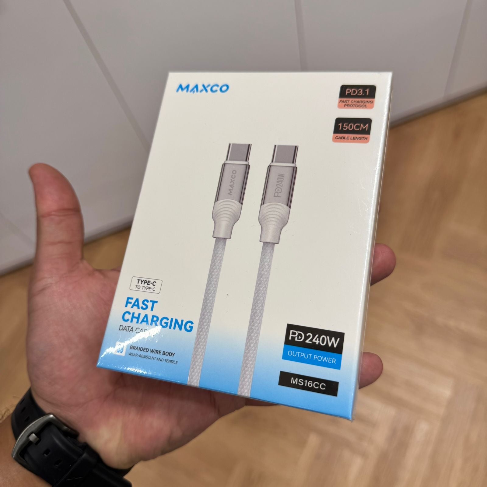 MAXCO Type-C to Type-C Fast Charging Data Cable (Code MS16CC)