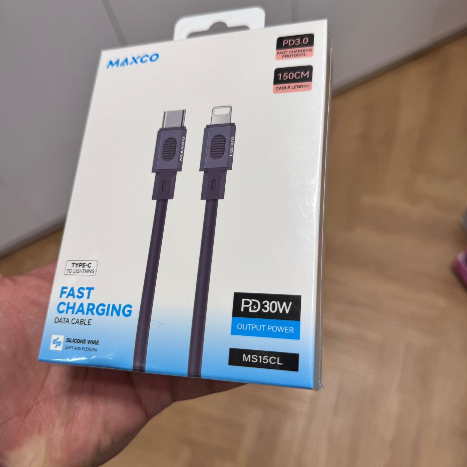 MAXCO Type-C to Lightning Fast Charging Data Cable (Code MS15CC)