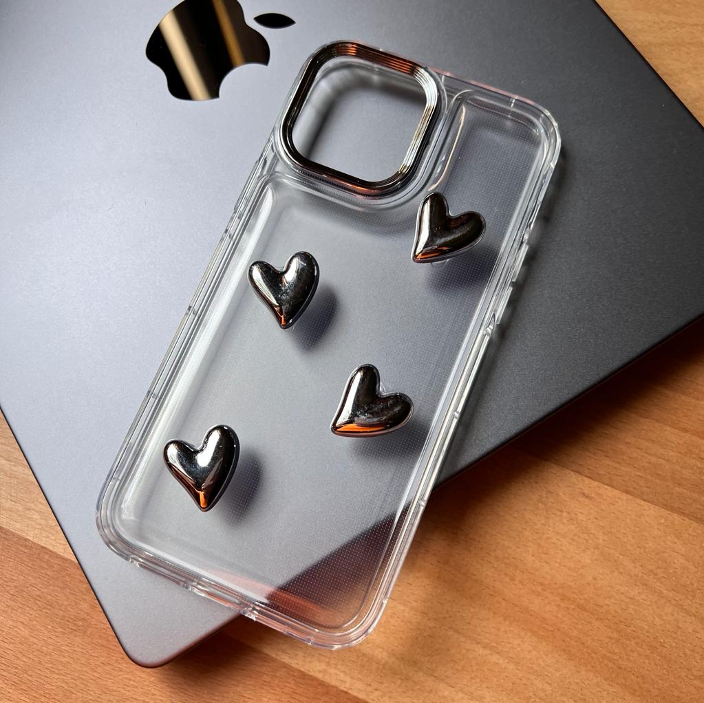 TPU 3D Heart Silicone Case (Code TDH5)