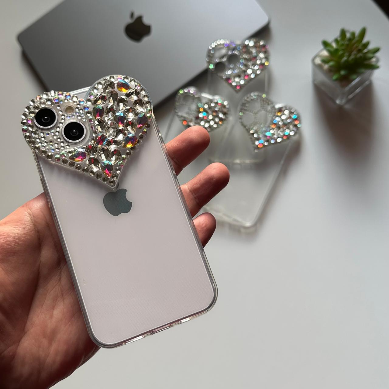 Heart Crystal Transparent Case (Code HCR57)