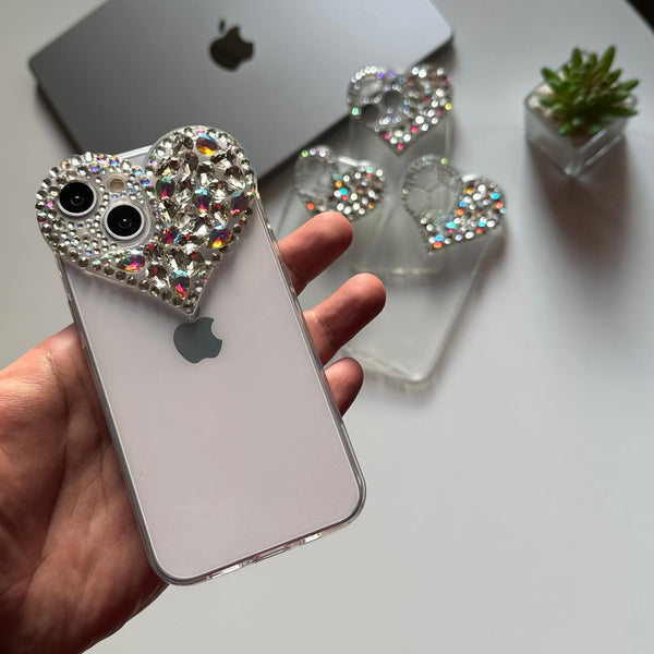 Heart Crystal Transparent Case (Code HCR57)