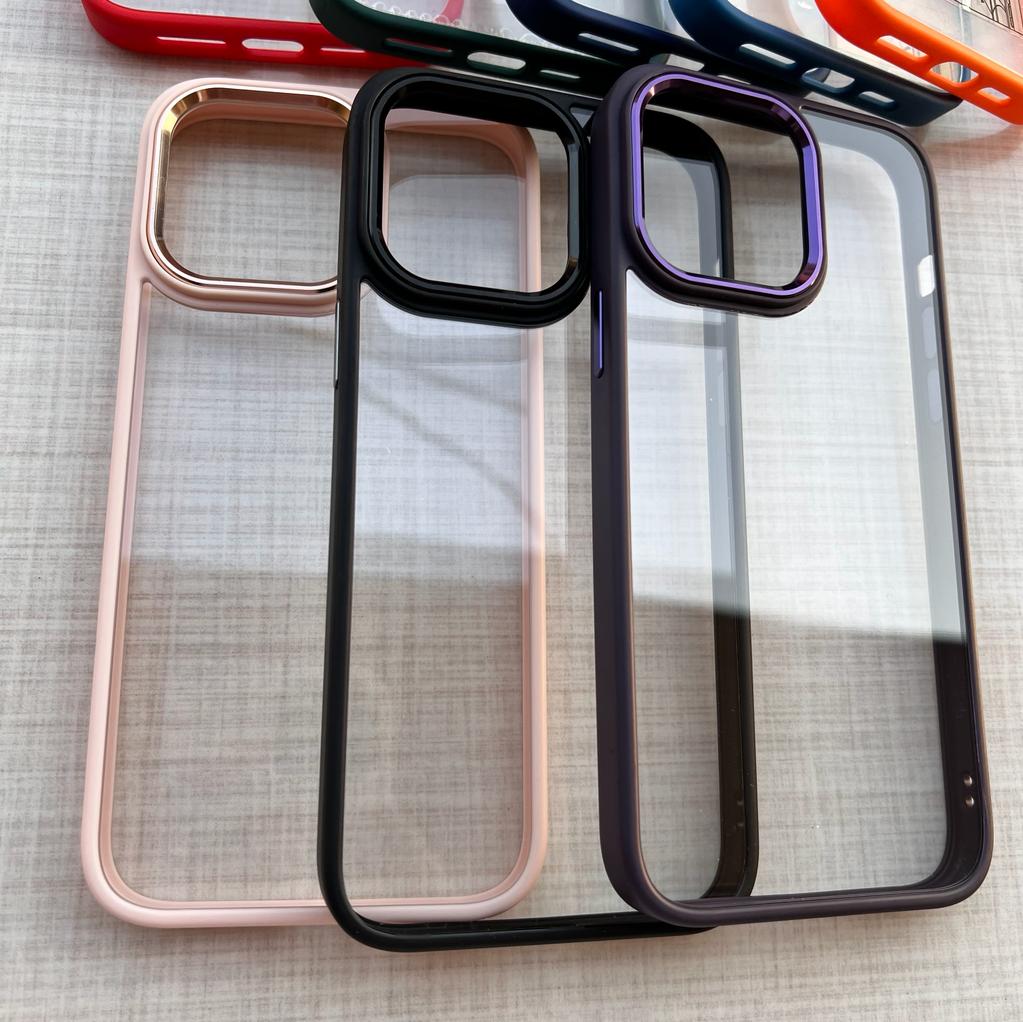 Magic Mask Transparent Case With Metal Frame Camera (Code MMTM4)