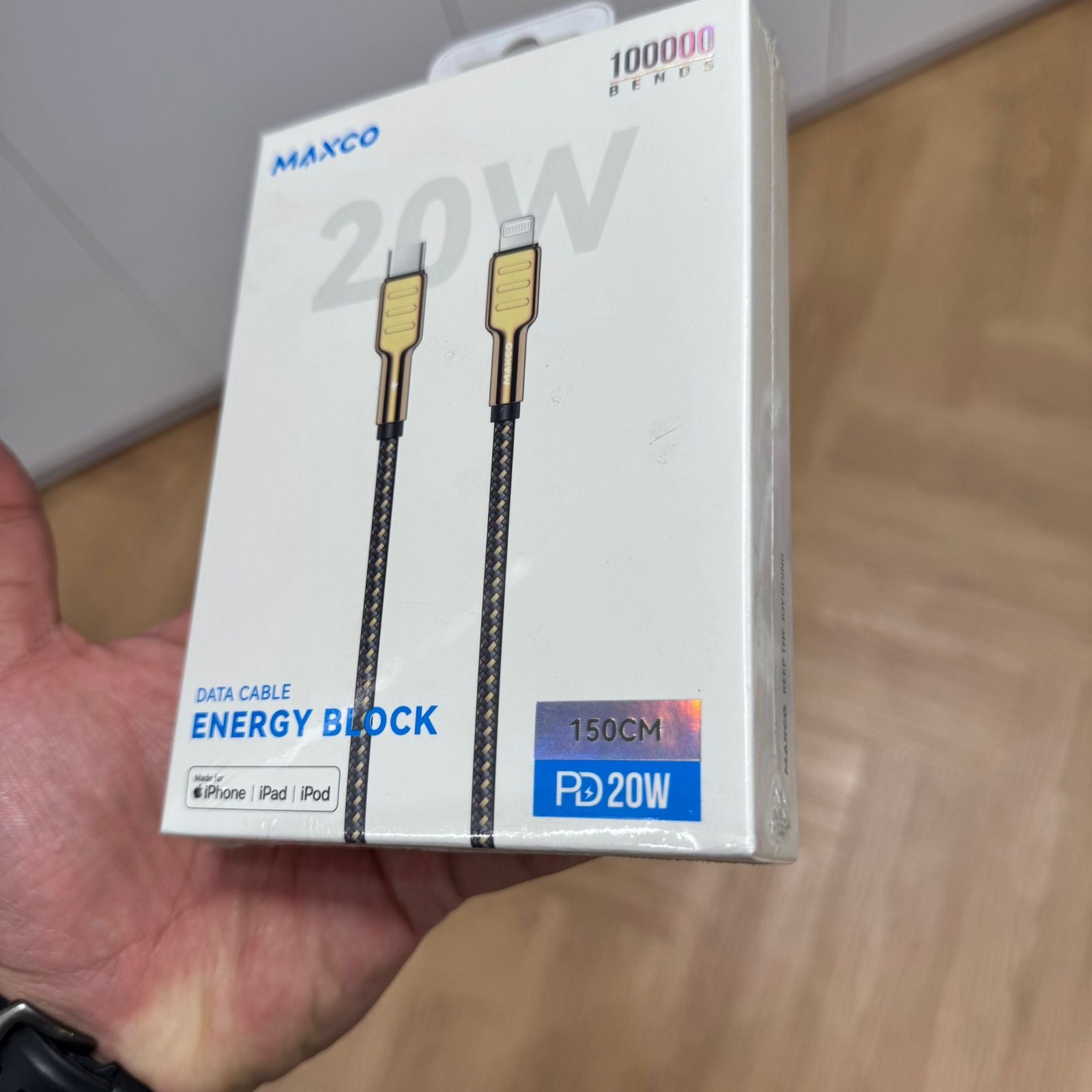 MAXCO Type-C to Lightning Data Cable Energy Block