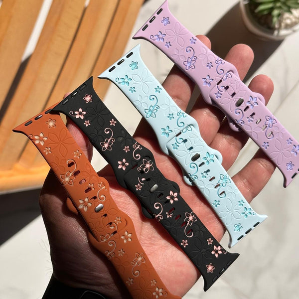 Flowers 3D Silicone Band (Code FTB32)