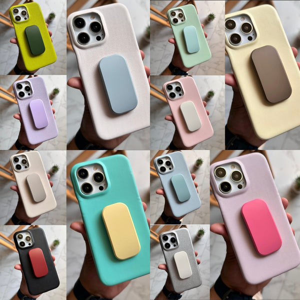 Exclusive Leather Pop-Socket Case (Code SHN33)