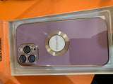Glossy Acrylic With Lens Protector And Metal Ring Case (Code GMR87)