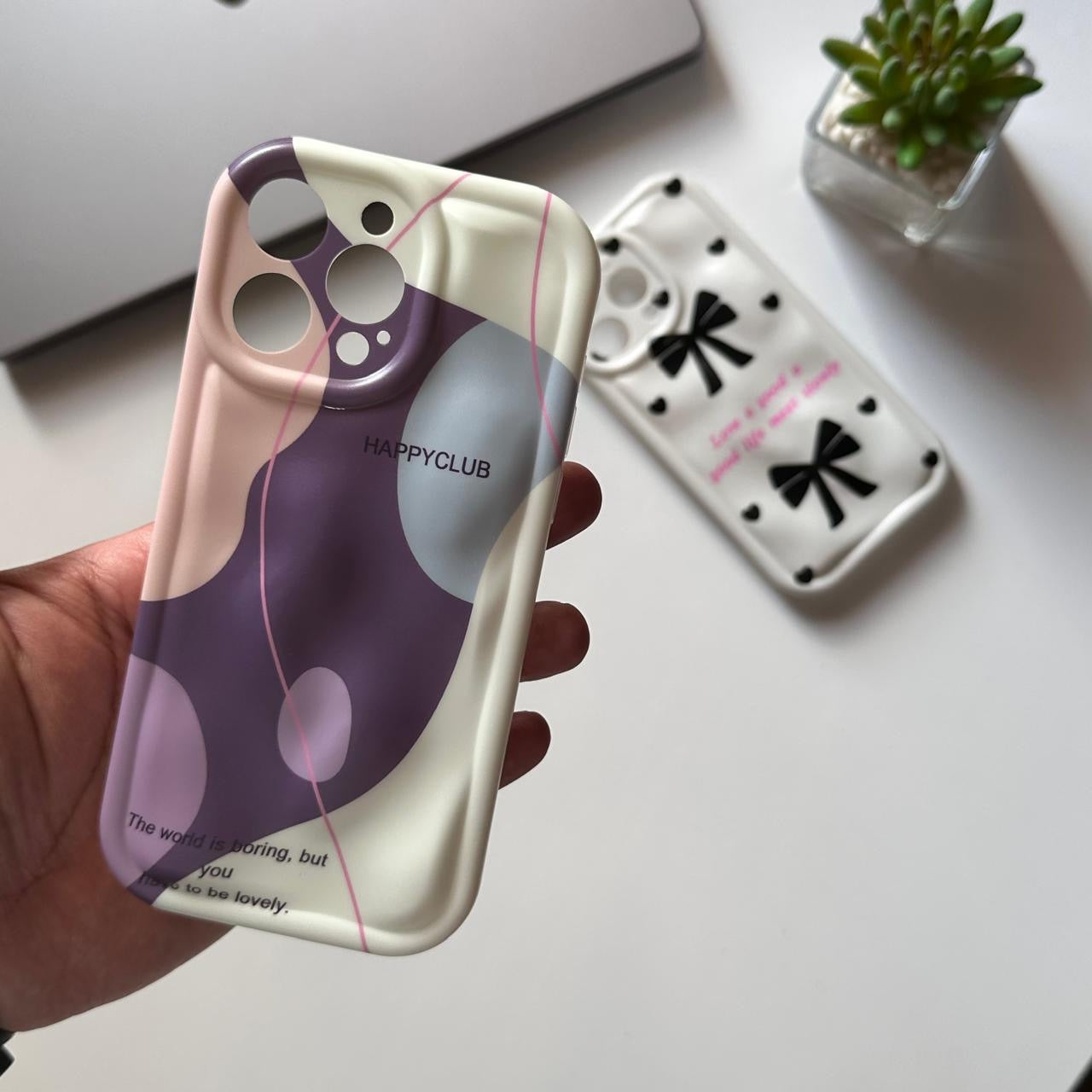 TPU Customs Electroplated with Camera Protector Case (Code ESH82)
