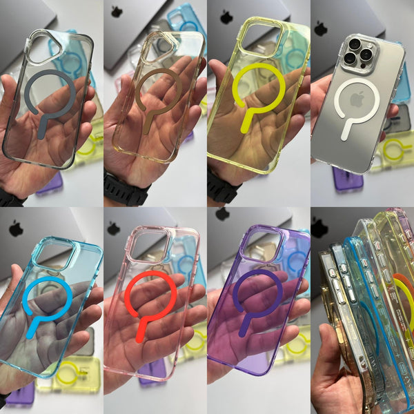 Transparent Trendy MagSafe Case (Code OPN45)