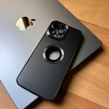 Glossy Acrylic With Lens Protector And Metal Ring Case (Code GMR87)
