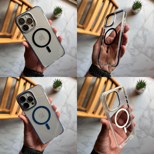 Luxury FaiFrame Transparent MagSafe Case (Code FFT64)