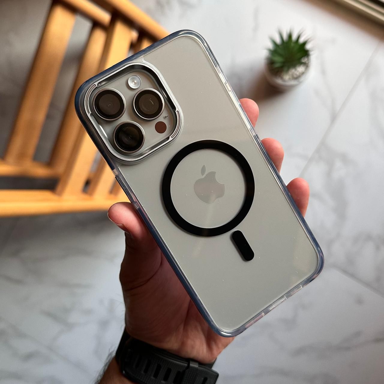 Luxury FaiFrame Transparent MagSafe Case (Code FFT64)