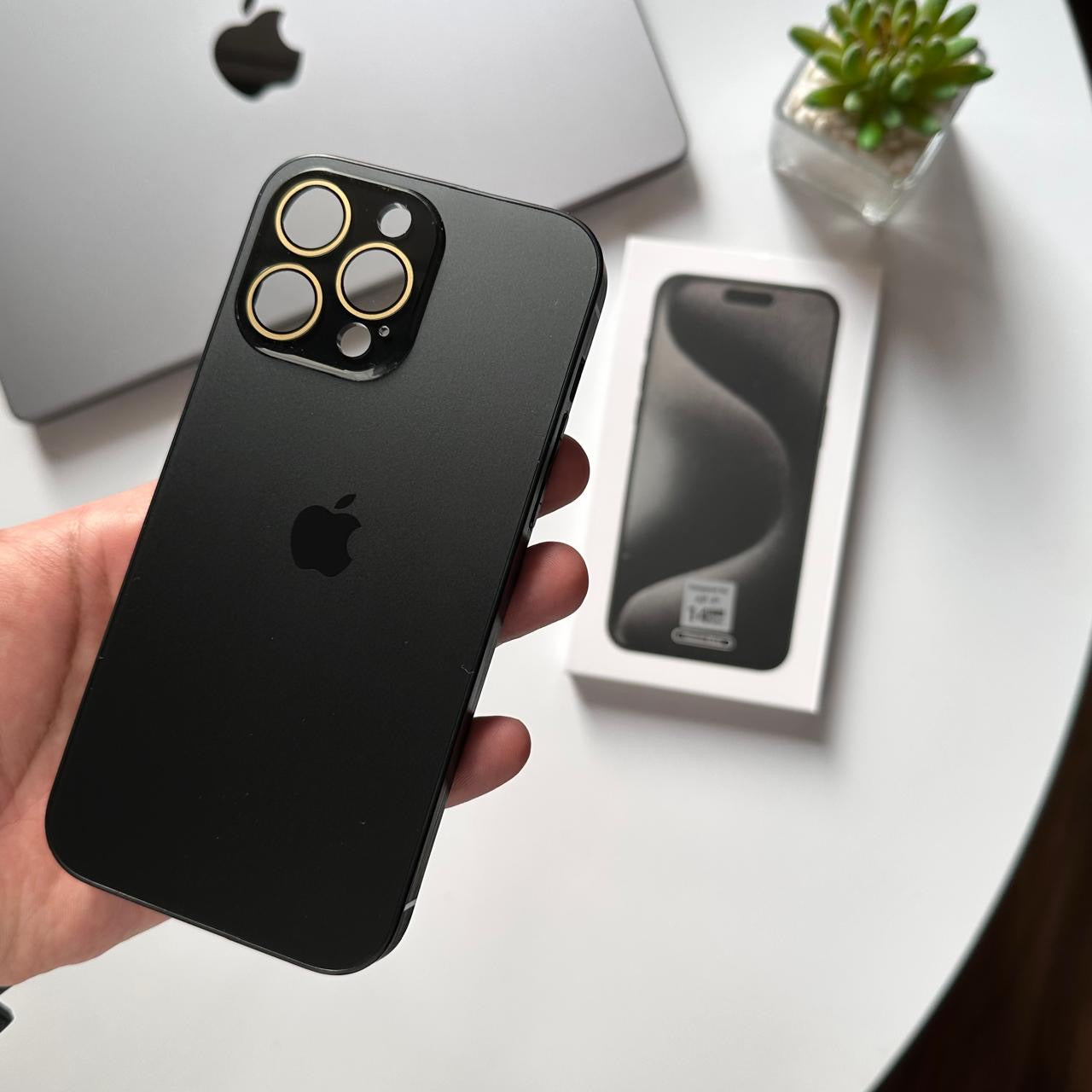 Matte Acrylic with Glass Lens Protector Case (Code ACR55)