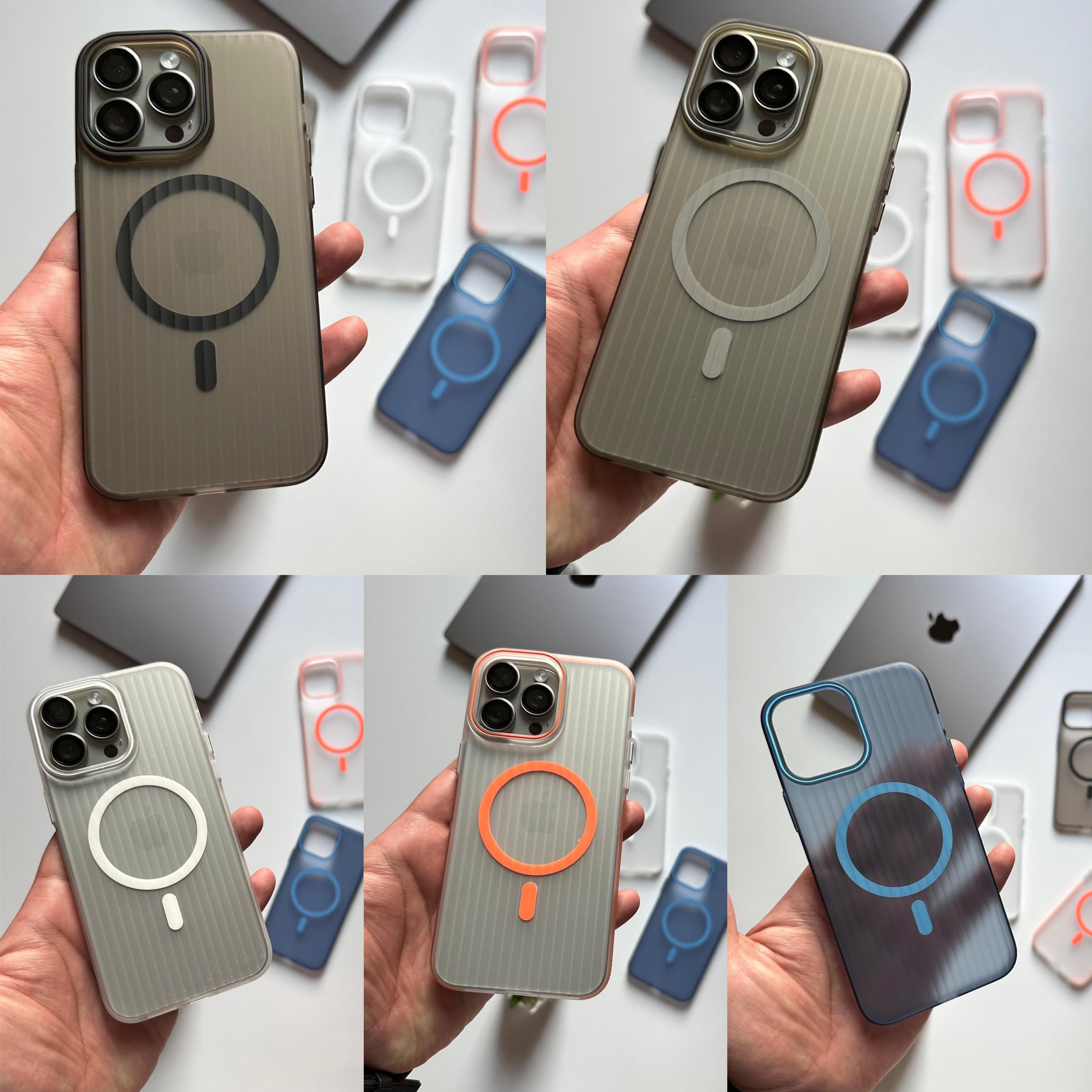 Pure Matte Polygon Slim-Fit Acrylic Hard MagSafe Case (Code PLG54)