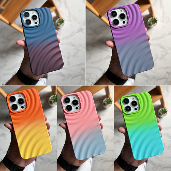 Gradient Waves Colours Silicone Case (Code GRW44)