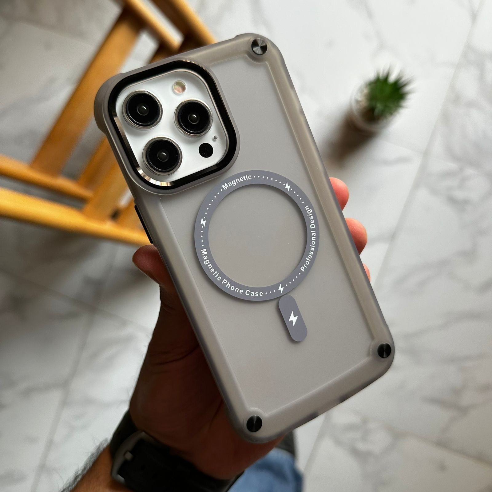 Transparent Frosted MagSafe Case (Code TFM59)