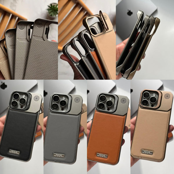 Frameless Leather & Acrylic with Camera Stand Case(Code FLE40)