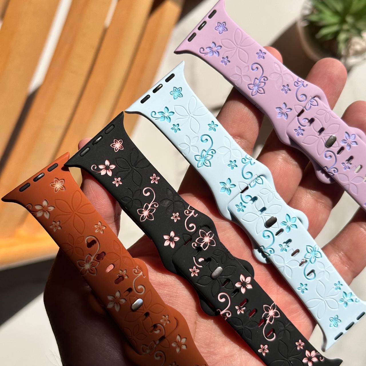 Flowers 3D Silicone Band (Code FTB32)