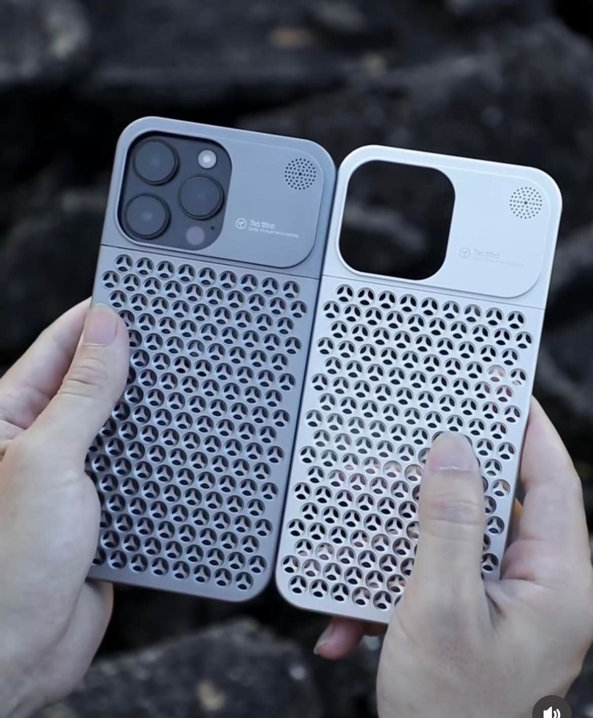 Aluminum Alloy Cooling Hollow Rimless Phone Cases (Code AAC6)