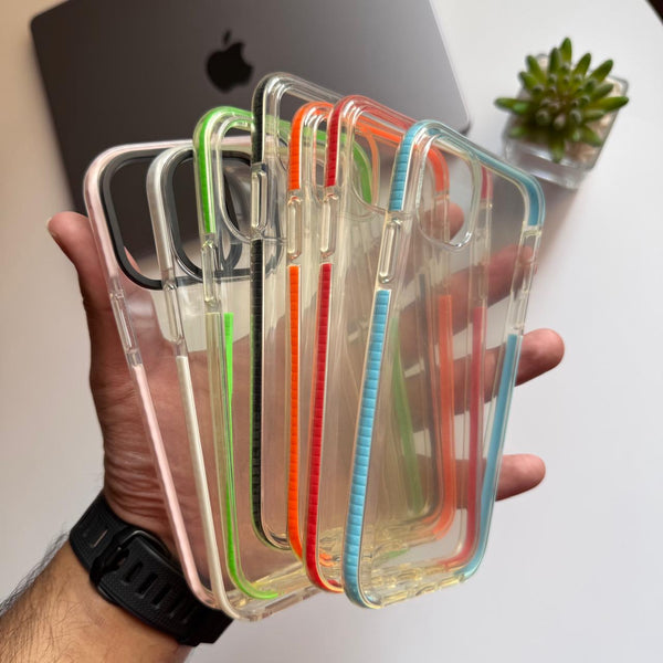 Clear Case With Colorful Frame (Code CCFC7)