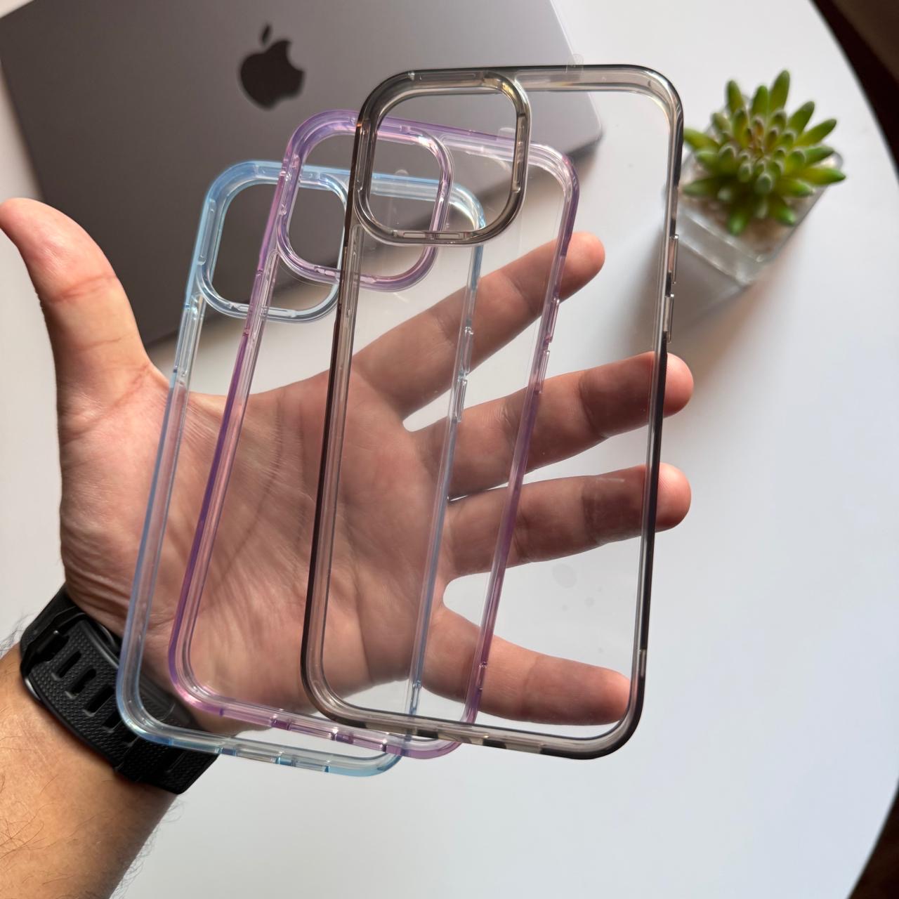Magic Mask Coloured Frame Clear Case (Code DF129)
