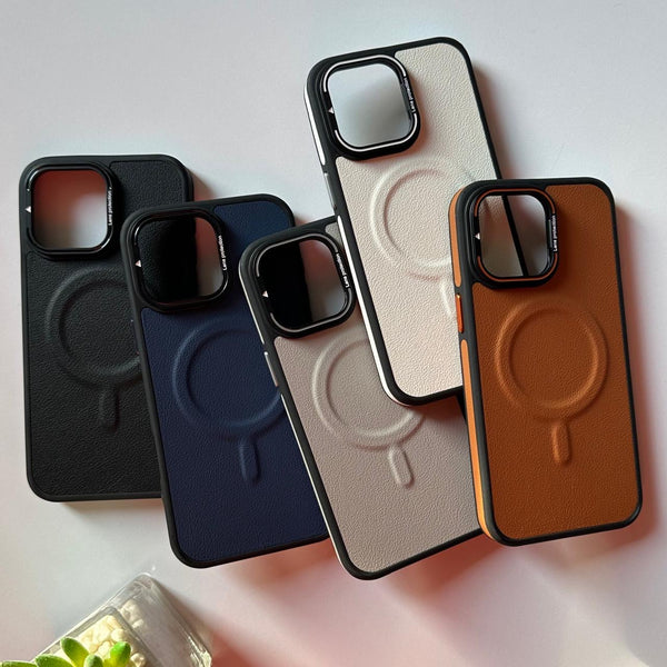Leather MagSafe Colored Frame Case (Code ATF57)