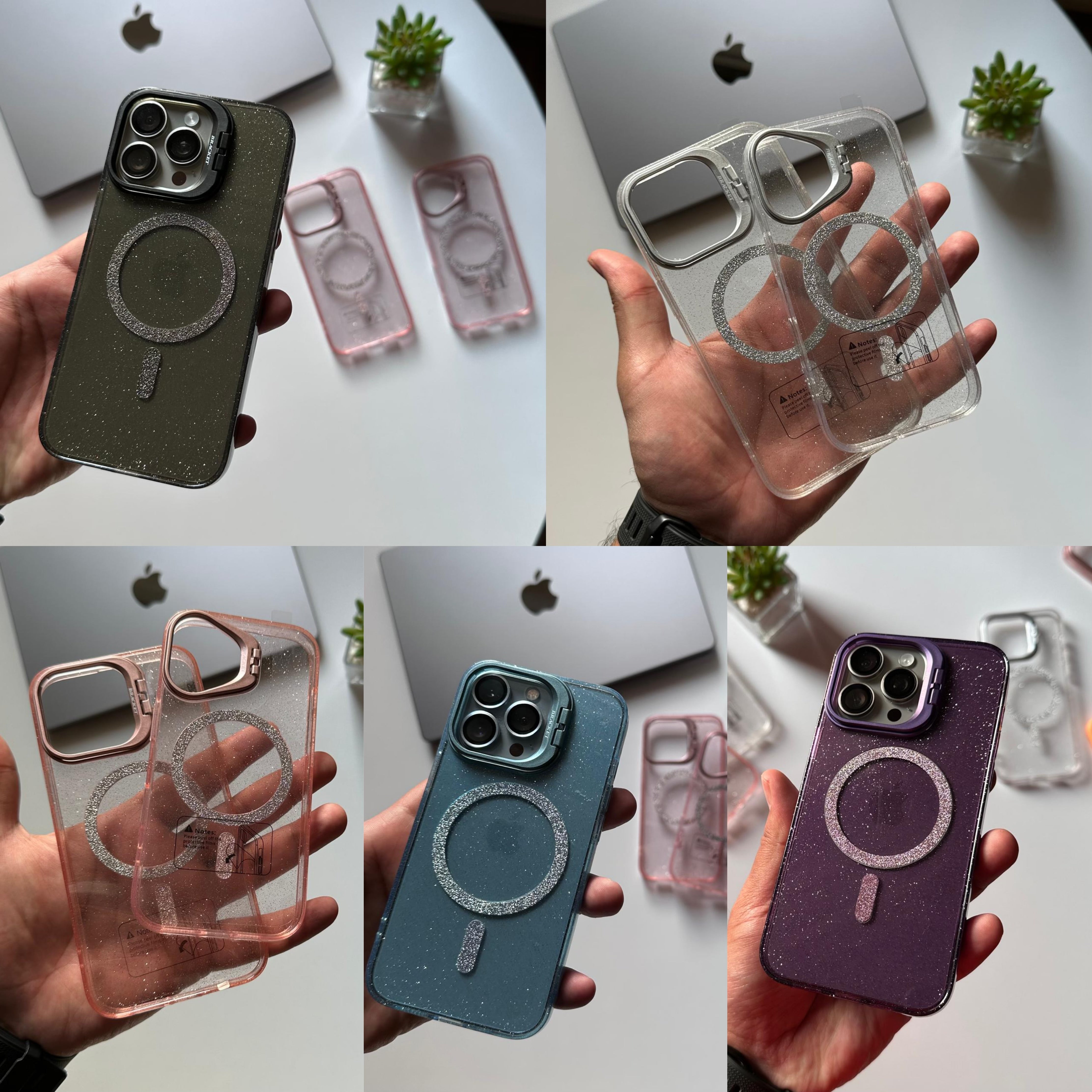 Fashion Glitter MagSafe Stand Camera Case (Code GMC22)