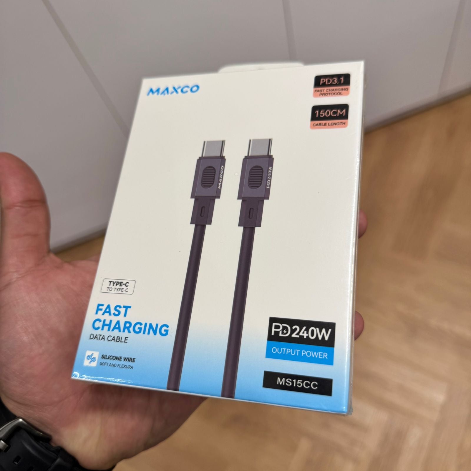 MAXCO Type-C to Type-C Fast Charging Data Cable (Code MS15CC)