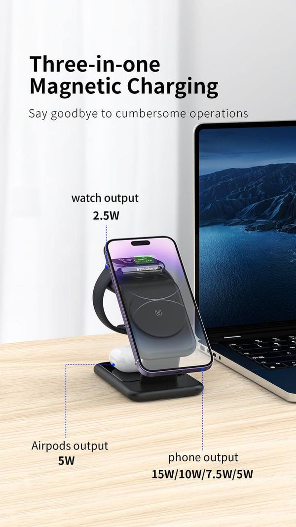 LANEX 3in1 Magnetic Wireless Charger (Code LW11)