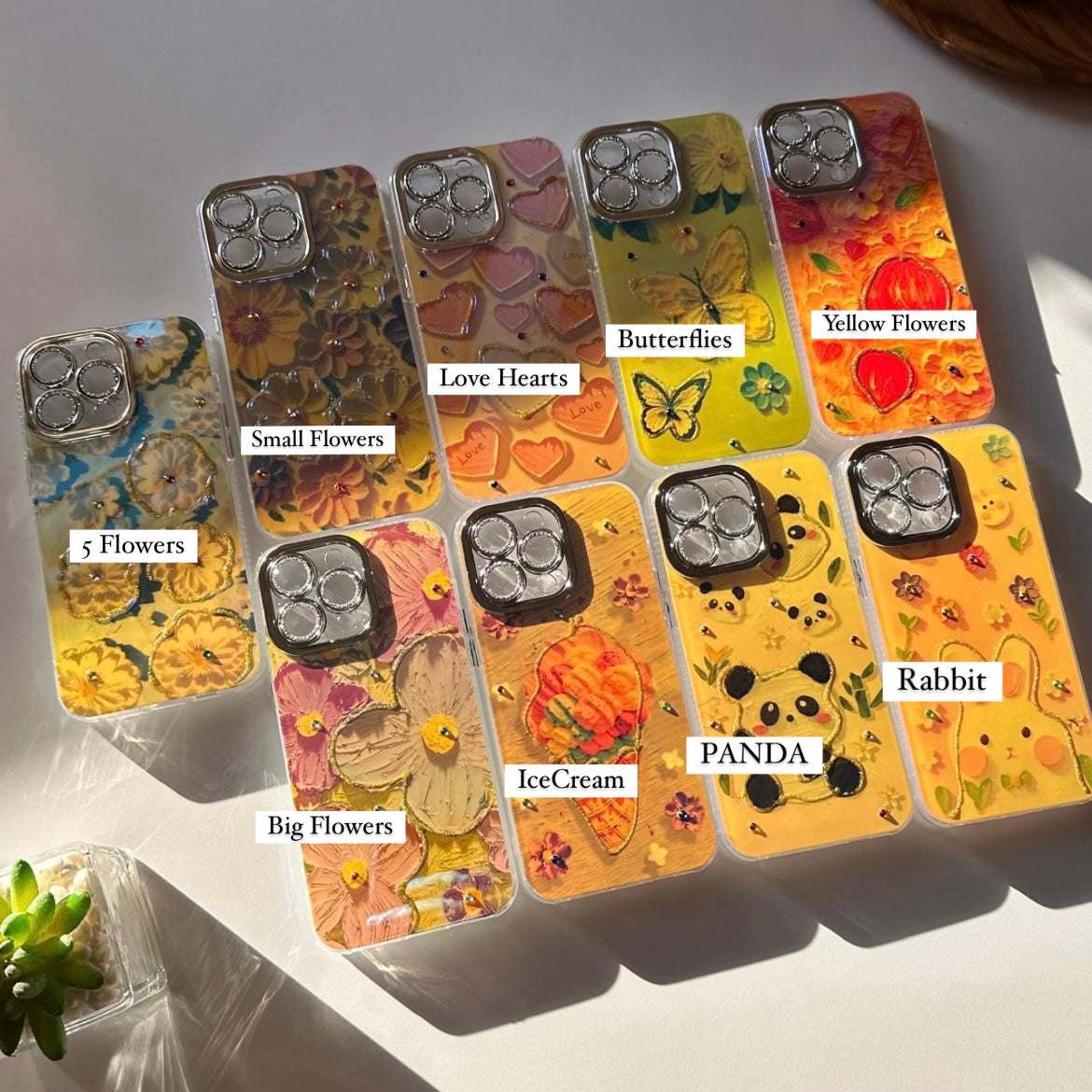 Reflection Resin Floral Arts with Lens Protector Case (Code RFA43)